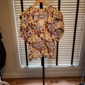 Rails Paris Top Floral Blouse - Size Small